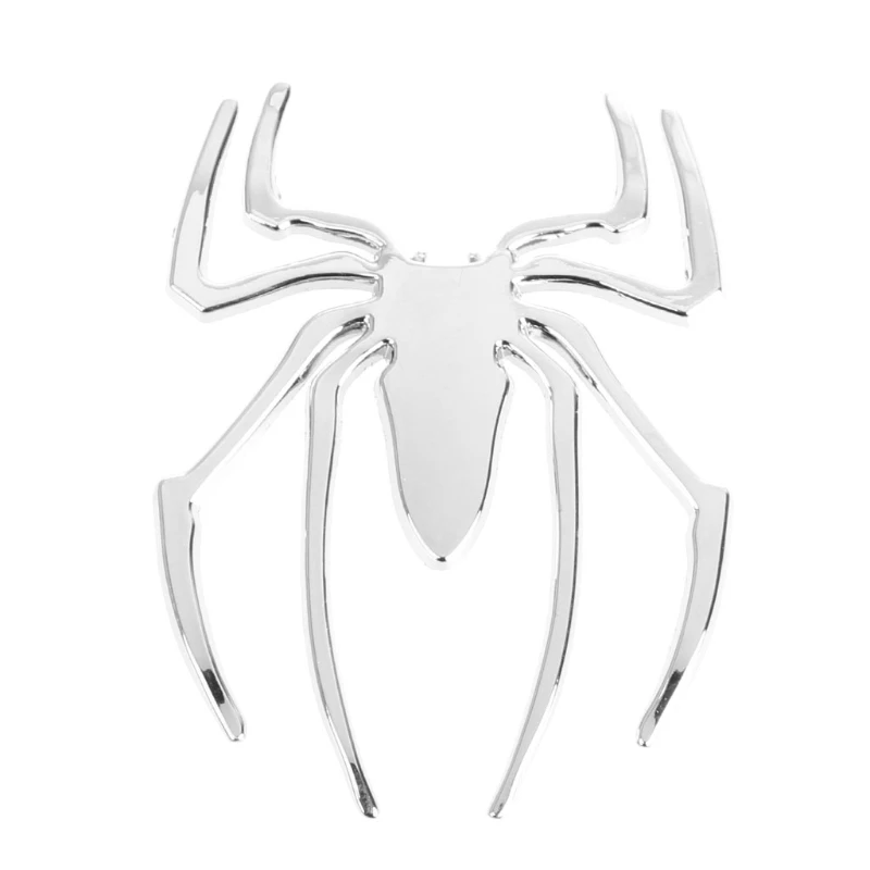 

3D Car Sticker HOT Universal Metal Spider Emblem Chrome Motor Decal Ornament