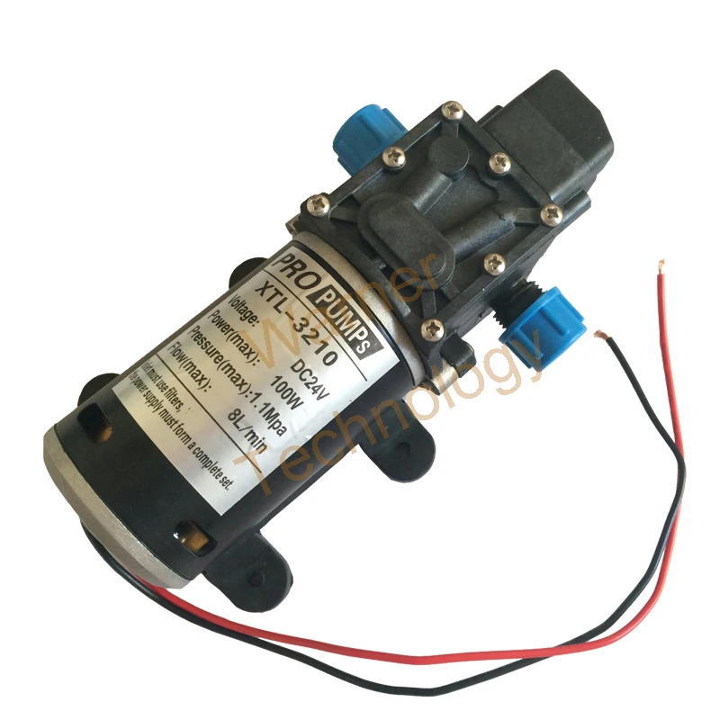 

2pcs High pressure water pump Micro electric diaphragm pump 3210YB 24V 100W High pressure Large flow Self-Priming pump 1.1MPa