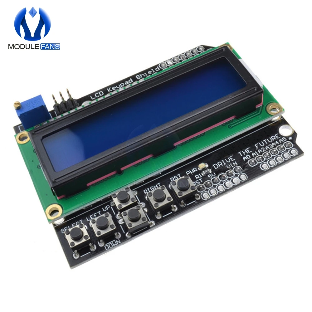 Экран клавиатуры для Arduino 1602 ЖК дисплей ATMEGA328 ATMEGA2560 Raspberry Pi UNO R3 синий экран модуль