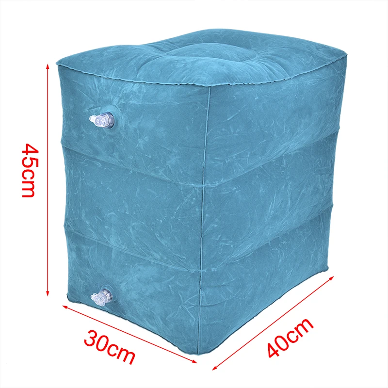 New Useful Relax Inflatable Portable Travel Footrest Pillow Plane Train Kids Adult Bed Foot Rest Pad