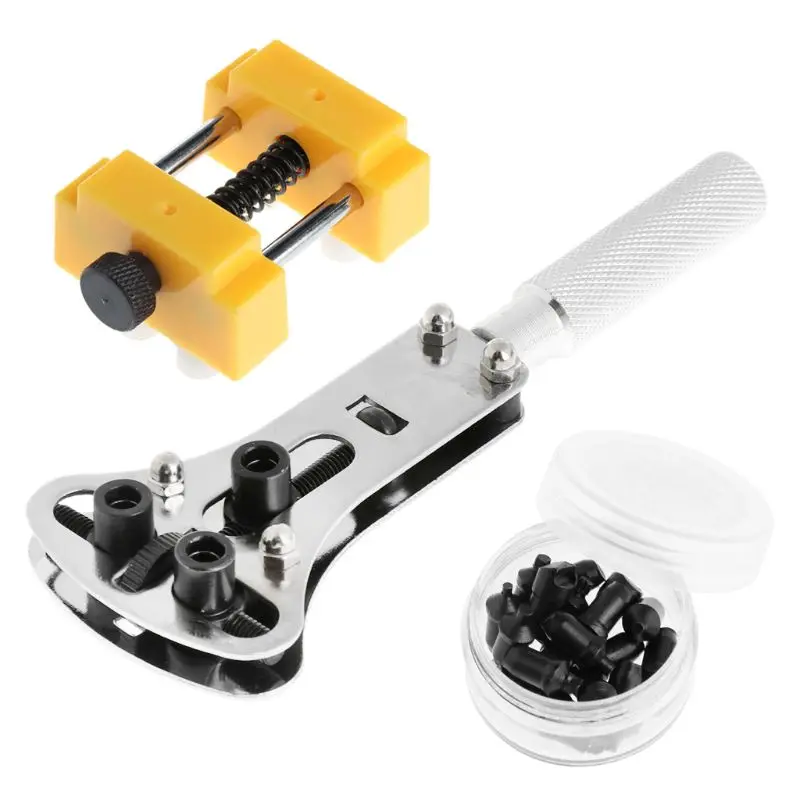 

1 Set Watch Repair Mount Tools Opener Back Cover Cap Opening 3 Claws Base Professional Kit Clock For Watchmaker Jewelery