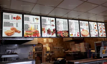 

8PCS X A2 Aluminum Frame Magnetic Open LED Illuminated Menu Boards,Restaurant A2 Menu Light Boxes