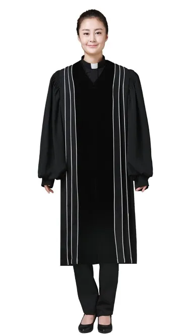 

Christ Robe Ecclesiastical Chasuble Priest Vestments Pray Christian Funeral Church Black Preacher