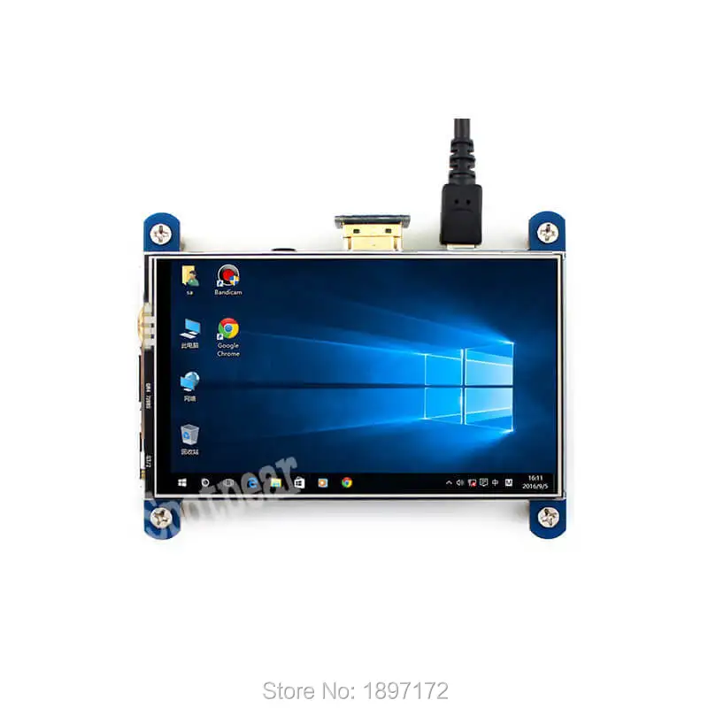 Raspberry Pi lcd сенсорный экран 4 дюйма 800x480 ips hdmi дисплей лучше, чем 3,5 дюйма сенсорный экран
