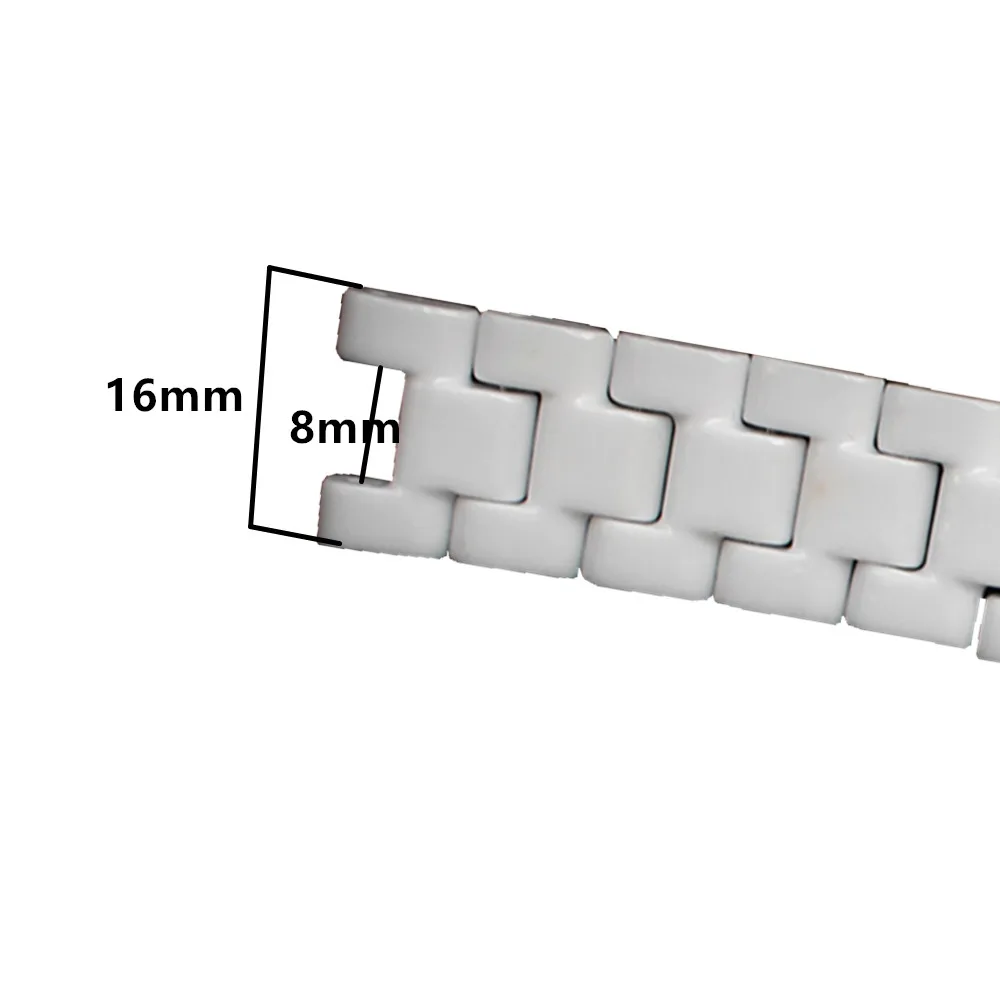 Керамические Ремешки для наручных часов для мужчин и женщин, аксессуары для часов, керамический ремешок, браслет, 14*5,5/18*7,5 мм, ремешок для наручных часов, браслет с зазубриной