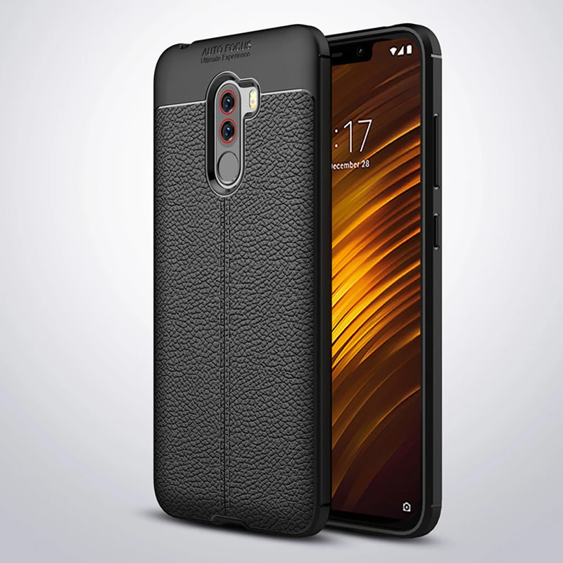 Чехол YUETUO для задней панели телефона с кожаным рисунком чехол xiaomi pocophone f1 poco f 1 xiomi