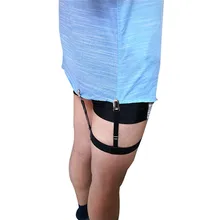 1 шт. держатель Подвязки для деловых мужчин s рубашка остается Подвязки подтяжки для рубашки джентльмен ноги эластичные мужские рубашки подтяжки