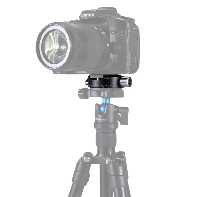 PULUZ профессиональная камера DLSR штатив головка из алюминиевого сплава 3/8 ''винт 360 градусов вращения панорама шаровой головной Штатив Адаптер