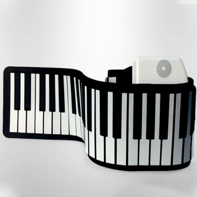 

Portable 88 Keys Roll Up Piano Digital Keyboard Piano Soft Electronic Keyboard Recharge Battery Standard Piano Tone