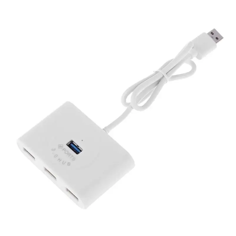 Высокоскоростной 5 Гбит/с 4 портами USB 3,0 концентратор переходник разветвитель конвертер для ноутбука