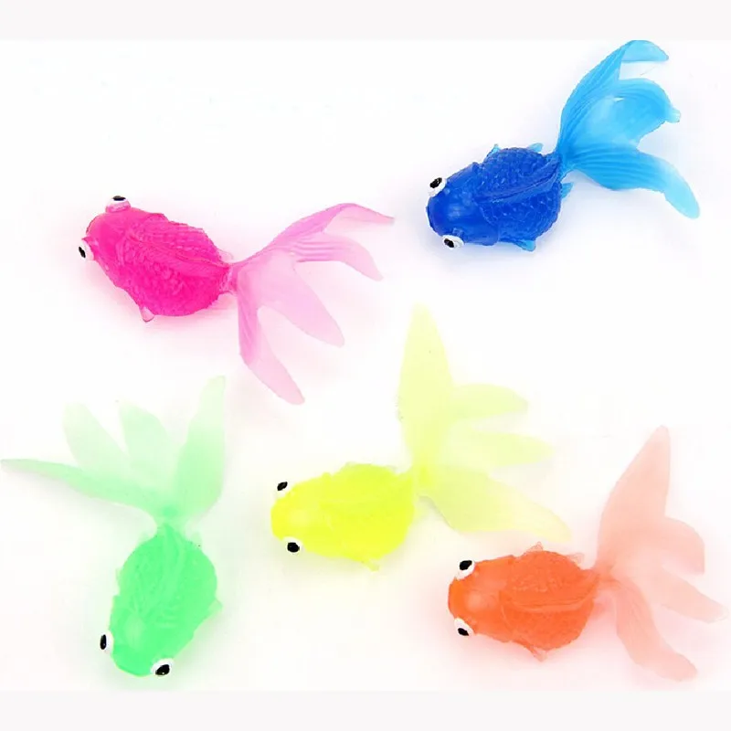 Goldfish Sea Life 5pcs Fish Tank Model Action Figures Model PVC Plastic