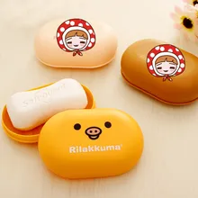 1 шт., держатель для мыла с милым животным узором, для дома, путешествий, мыльница, Водонепроницаемые герметичные для мыла, коробка с крышкой, контейнер для ванной комнаты