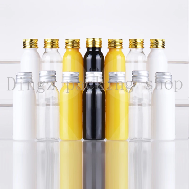 100pcs 30ml Multicolor Empty aluminum cap bottle Refillable lotion