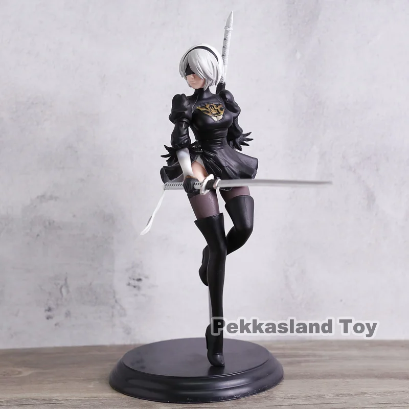 Anime Game NieR Automata YoRHa No. 2 Type B 2B PVC Action Figure Collection Model Toy Doll Brinquedos Anime Game NieR Automata YoRHa No. 2 Type B 2B PVC Action Figure Collection Model Toy Doll Brinquedos