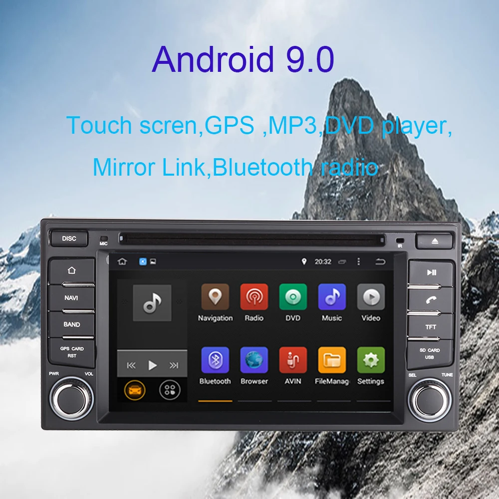 Android 9,0 Автомагнитола стерео с gps Navi для NISSAN LIVINA/Juck/Sunny/micra/Nissan Универсальный/Infiniti ESQ/NOTE 2013- DVD