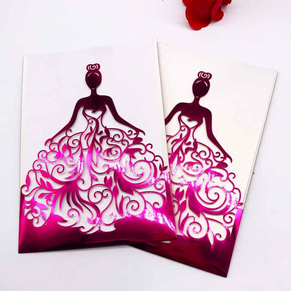25 шт. лазерная резка резные девушки 15 18 день рождения свадебные приглашения открытка поздравление с днем рождения пригласительные карнавальные принадлежности