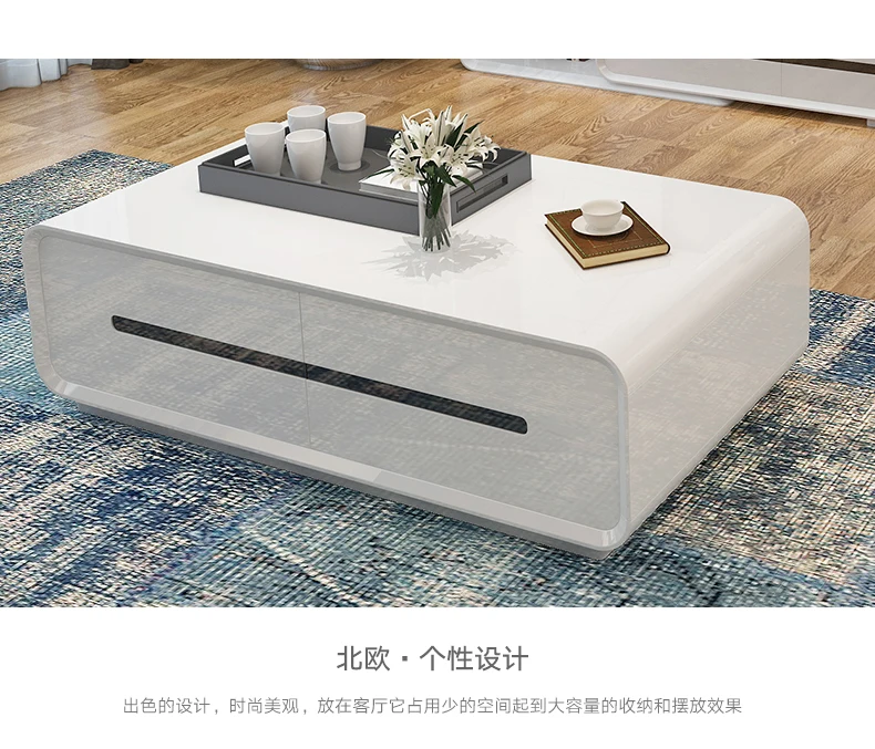 Natural designer wooden panel Coffee Table Living Room Home Furniture minimalist modern rectangle mesas de centro table basse