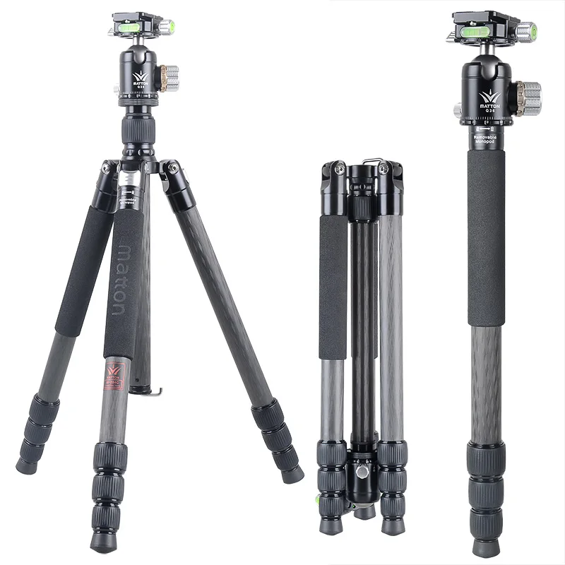 

Matton W-284C+Q36 Pro Carbon Fiber Tripod Stable portable 36mm Sphere Diameter Ball Head and QR Plate Arca interface 1/4'/3/8'