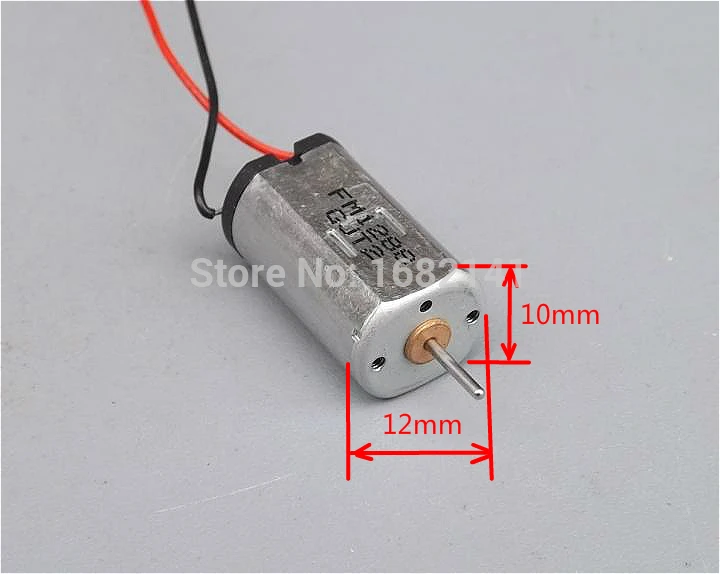 

1.5V - 3V DC N30 Micro power Consumption 2000 to 4000 rpm/min Solar Motor MMini Motor Long Axis with cable Toy Motors