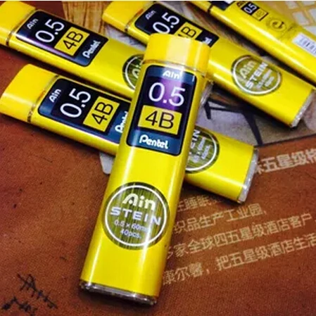 

3 pcs(tubes)/lot Japan anti-cracking premium 0.5mm 4B mechanical pencil lead high quality pencil refill Pentel C275-4B
