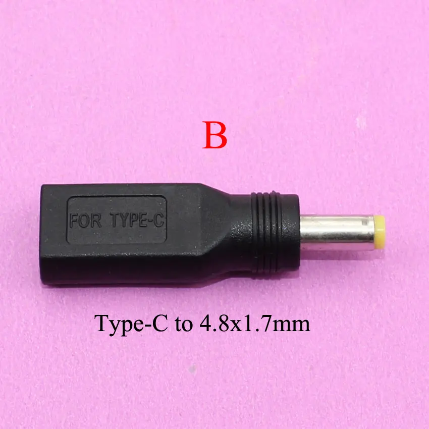 Штекерный разъем YuXi 5 5x2 1 мм с гнездом Type C на Micro USB 4 8*1 7 * для подсветки ноутбука ПК