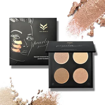 

New 4 Color Mineral Pressed Powder Concealer Cream Face Base Foundation Makeup Set Smooth Oil Control Contour Palette Cosmetics