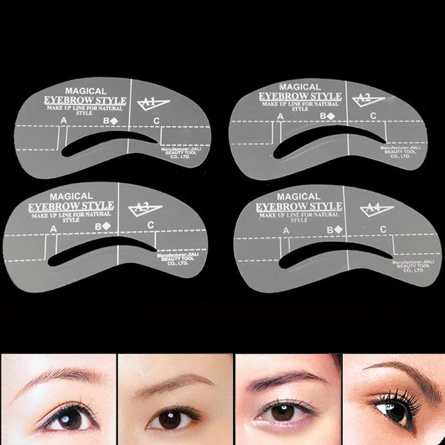 Best Price 4pcs/set Stylish DIY Beauty Eyebrow Template Stencils Makeup Tools Accessories Grooming Stencil For Eyebrow Kit Eyebrow Shaping Best Price 4pcs/set Stylish DIY Beauty Eyebrow Template Stencils Makeup Tools Accessories Grooming Stencil For Eyebrow Kit Eyebrow Shaping