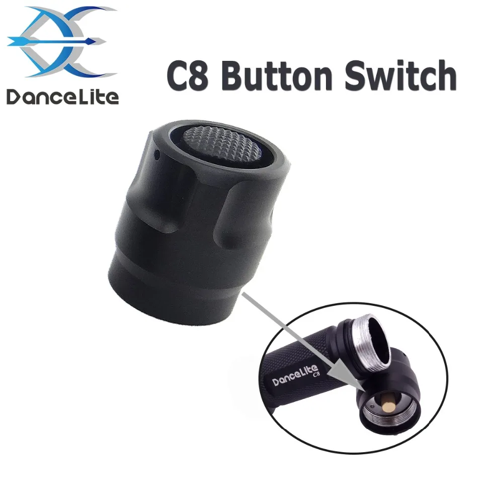 

1PC 25mm ( Switch Diameter ) C8 Button Switch Case For DanceLite Standard C8 Flashlight (C8 Torch Repair Parts)