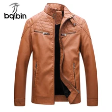 Новинка, зимняя мужская кожаная куртка, зимняя модная флисовая подкладка, качественная искусственная кожа, Повседневная Байкерская верхняя мужская куртка, пальто 4XL 5XL