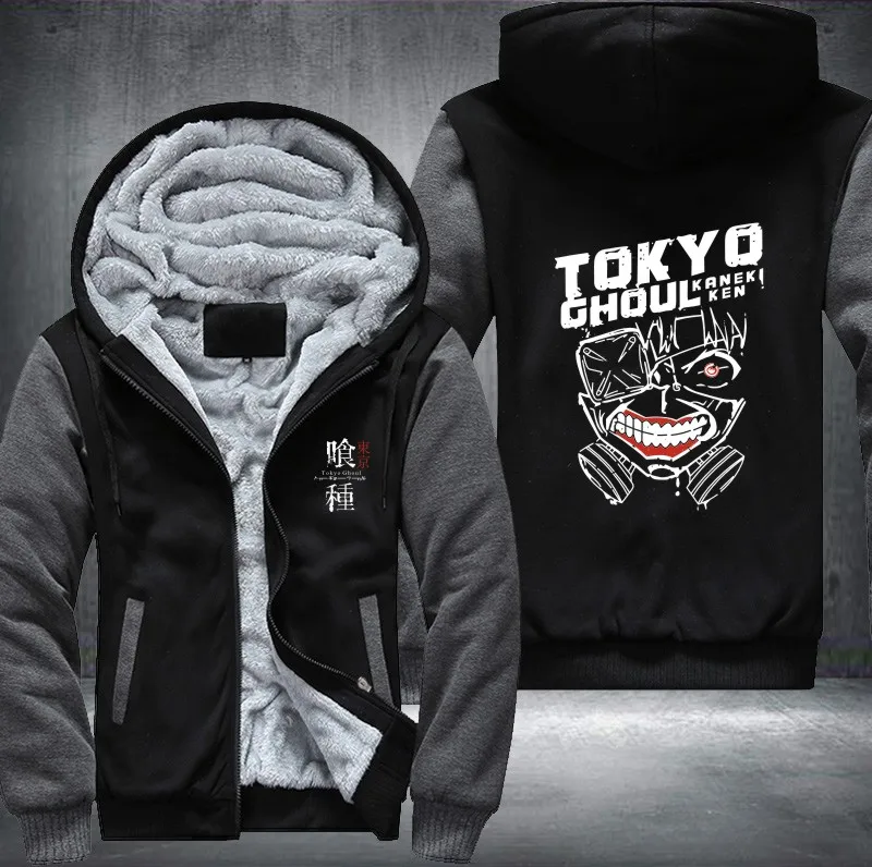 Новая зимняя повседневная толстовка с капюшоном Tokyo ghoul аниме Кен канеки маска