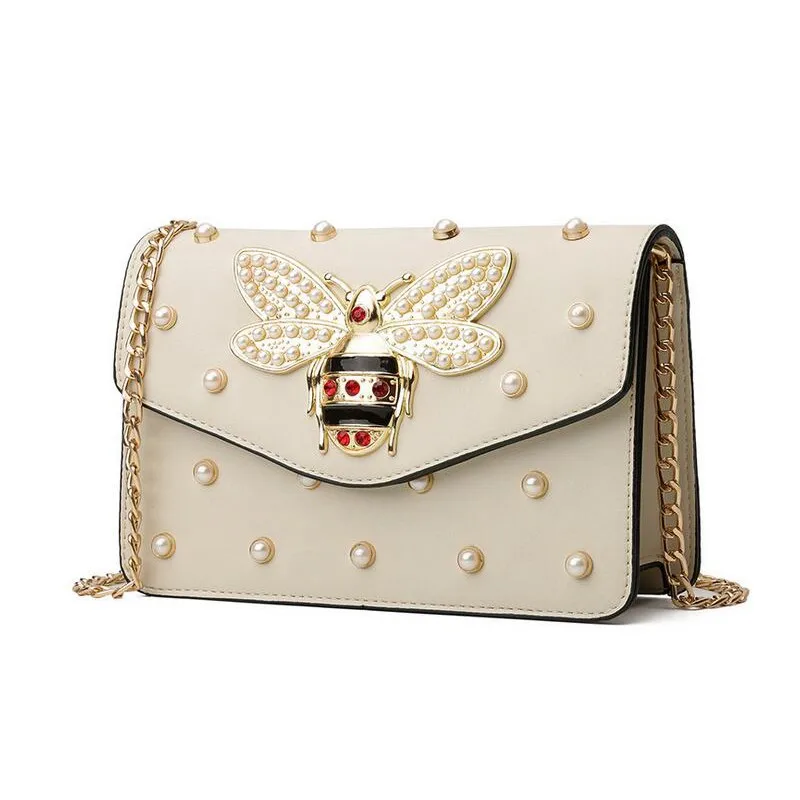 المرأة العلامة التجارية انن الراين النحل بو الجلود الكتف حقيبة crossbody حقيبة صغيرة مع سلسلة للبنات السيدات حقيبة bolso L4-3028
