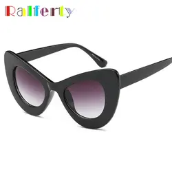 Ralferty Винтаж «кошачий глаз» Для женщин Брендовая Дизайнерская обувь Солнцезащитные очки женские ретро очки «кошачий глаз» Аксессуары