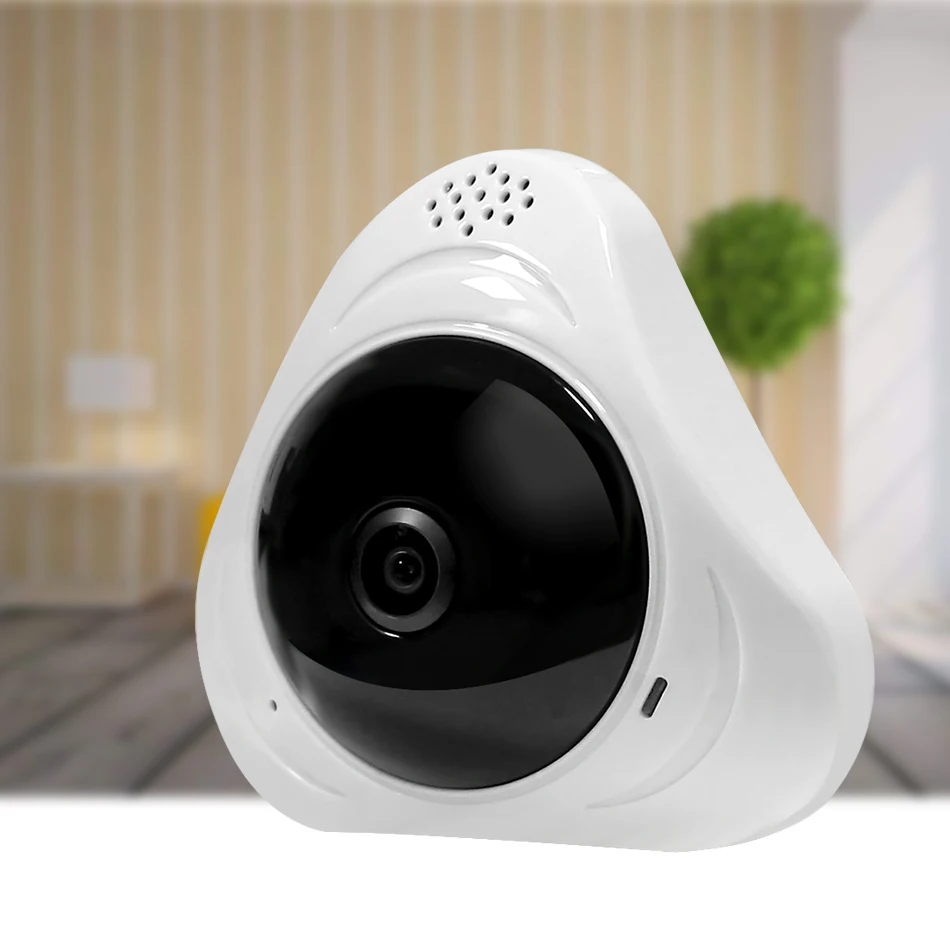 Камера видеонаблюдения Hiseeu HD Wi Fi панорамная с углом обзора 360 градусов VR рыбий