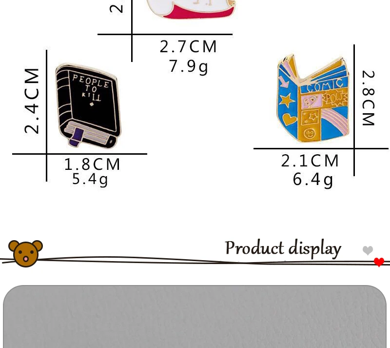Креативный книжный магазин свиток, коробка для разговора, рулон бумаги, брошка мультфильм Декоративный металл, значок, эмаль, булавка, куртки, нагрудные булавки, ювелирные изделия