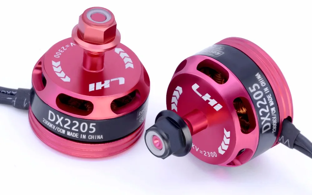 Комплект бесщеточного двигателя LHI DX2205 2300 кв с фланцевыми замковыми гайками для