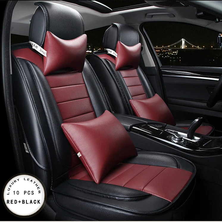 For Ford Focus Fiesta Fusion F Series Dodge Ram Cadillac For Ford Focus Fiesta Fusion F Series Dodge Ram Cadillac Brand Leather Car Seat Cover Front Rear Complete 5 Covers In Automobiles