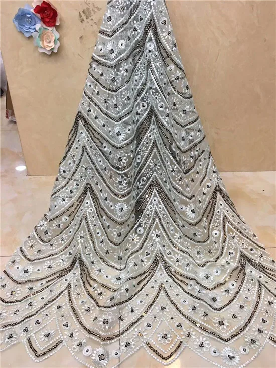 

Elegant Burgundy Wine Wholesale Bridal Nigerian Lace Fabrics White Gold Peach African French Lace Fabric for Wedding Dress