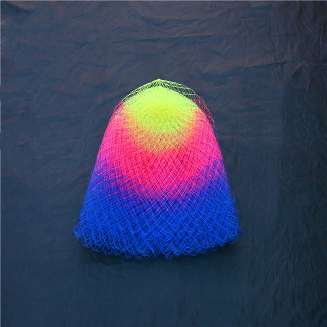 Nylon Fishing Nets Collapsible Fishing Tools Rhombus Mesh Hole Depth Folding Nylon Landing Dip Net 3 Sizes Fishing Carp Net 4