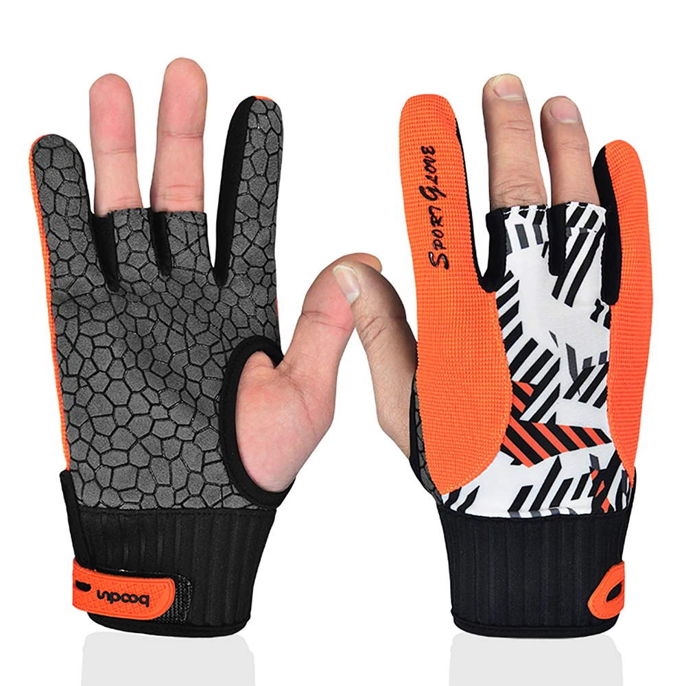 Дышащие перчатки для боулинга противоскользящие напальчники для боулинга спортивные перчатки для мужчин и женщин