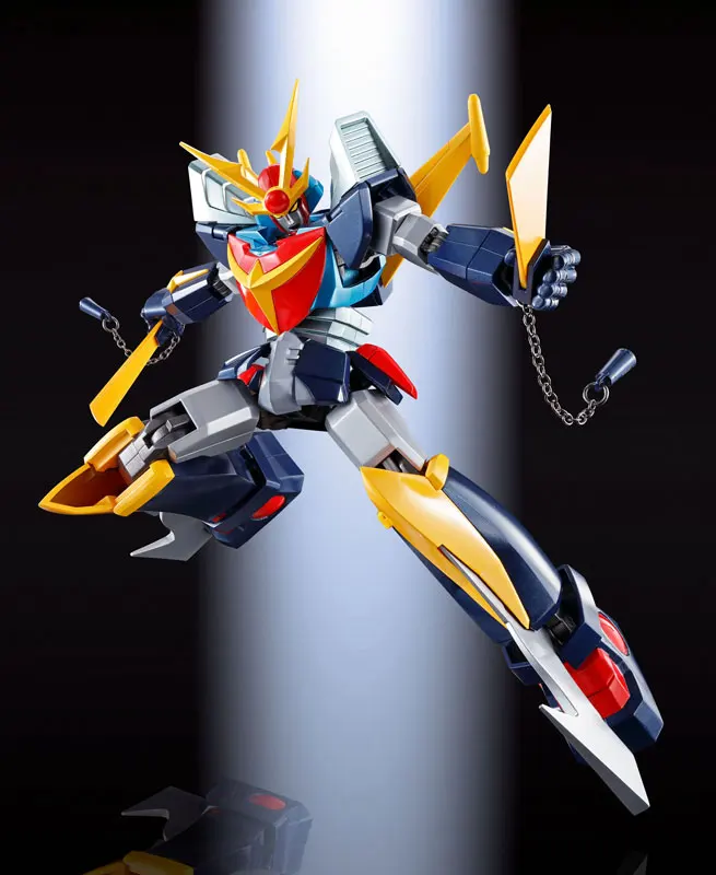 100% Оригинальные BANDAI духи Tamashii Наций душа Chogokin GX-82 фигурку-Непобедимый Сталь человек Daitarn 3 Ф. А