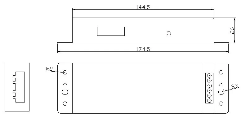 DMX200 DC5V 12 V 24 V SPI сигнал светодиодный контроллер по протоколу DMX к SPI декодер для 2801 6803 2812 2811 светодиодный лента для светодиодной ленты