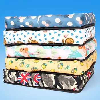 

S-XL 7 Designs Ice Silk Waterproof Dog Bed Summer House For Dog Bench Lounger For Dog Beds Large Medium Large Dogs Cat Pet Mat