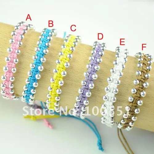 

Women Handmade wrap Wax rope beads friendship bracelet wholesale price BR-888B