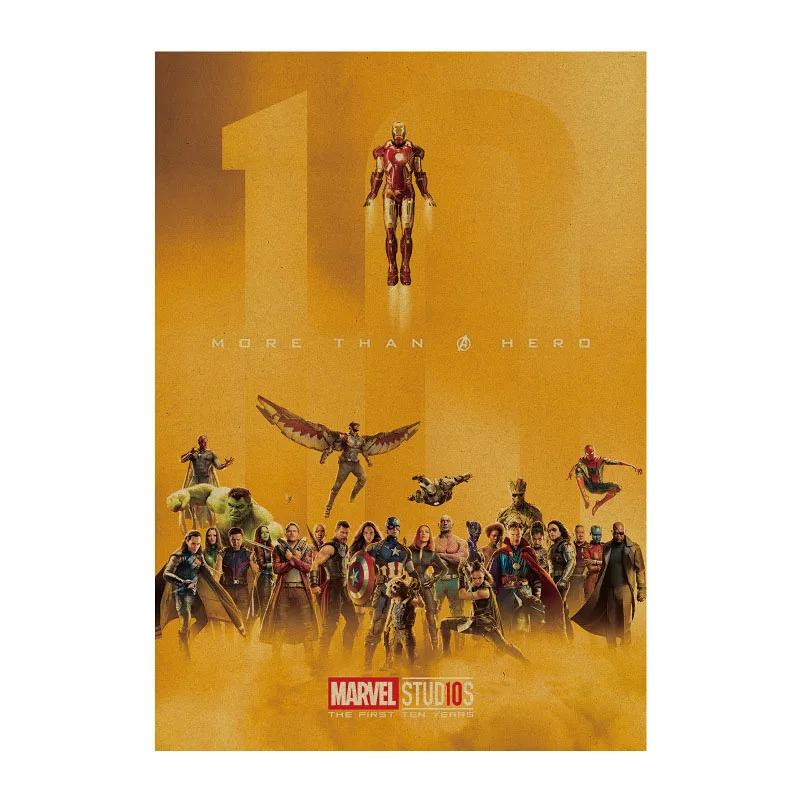 Мстители 4 эндшпиль фигурки Marvel игрушки Железный человек Капитан Америка Человек-паук Винтаж крафт-бумага домашний декор детские игрушки