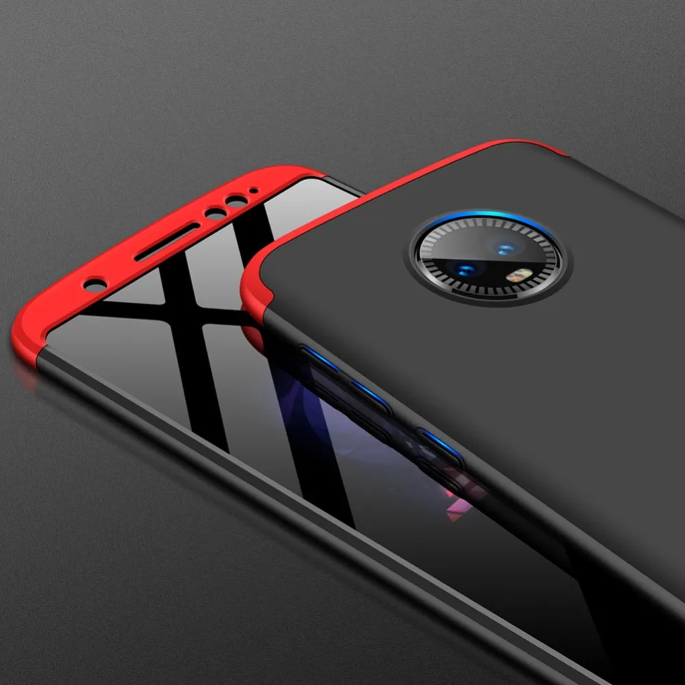 For Motorola MOTO G6 Case 360 Degree Full Body Cover Case For MOTO G6 Hybrid Shockproof Case With Tempered Glass for MOTO G6