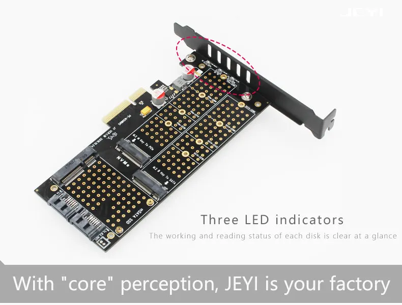 JEYI SK16 M.2 NVMe SSD NGFF для PCI-E3.0 X4 адаптер M Key B Ключ mSATA add on card Suppor PCI Express 3,0 3 в 1 dual 12v+ 3,3 v