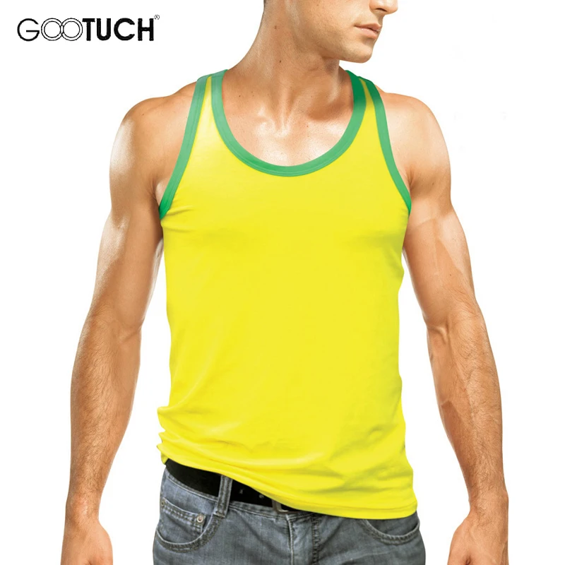 

Summer Contrast Color Mens Tank Tops Casual Cotton Men Sleeveless Shirts Plus Size 5XL 6XL Vest Men's Body building Singlet 5013