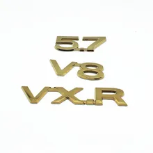 VXR 5,7 V8 эмблема для Toyota golden Land Cruiser Prado Rav4 Tundra крышка багажника Наклейка смещение авто аксессуары