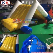 Mini inflatable floating slide for swimming pool / pool toys inflatable water slide games for kids