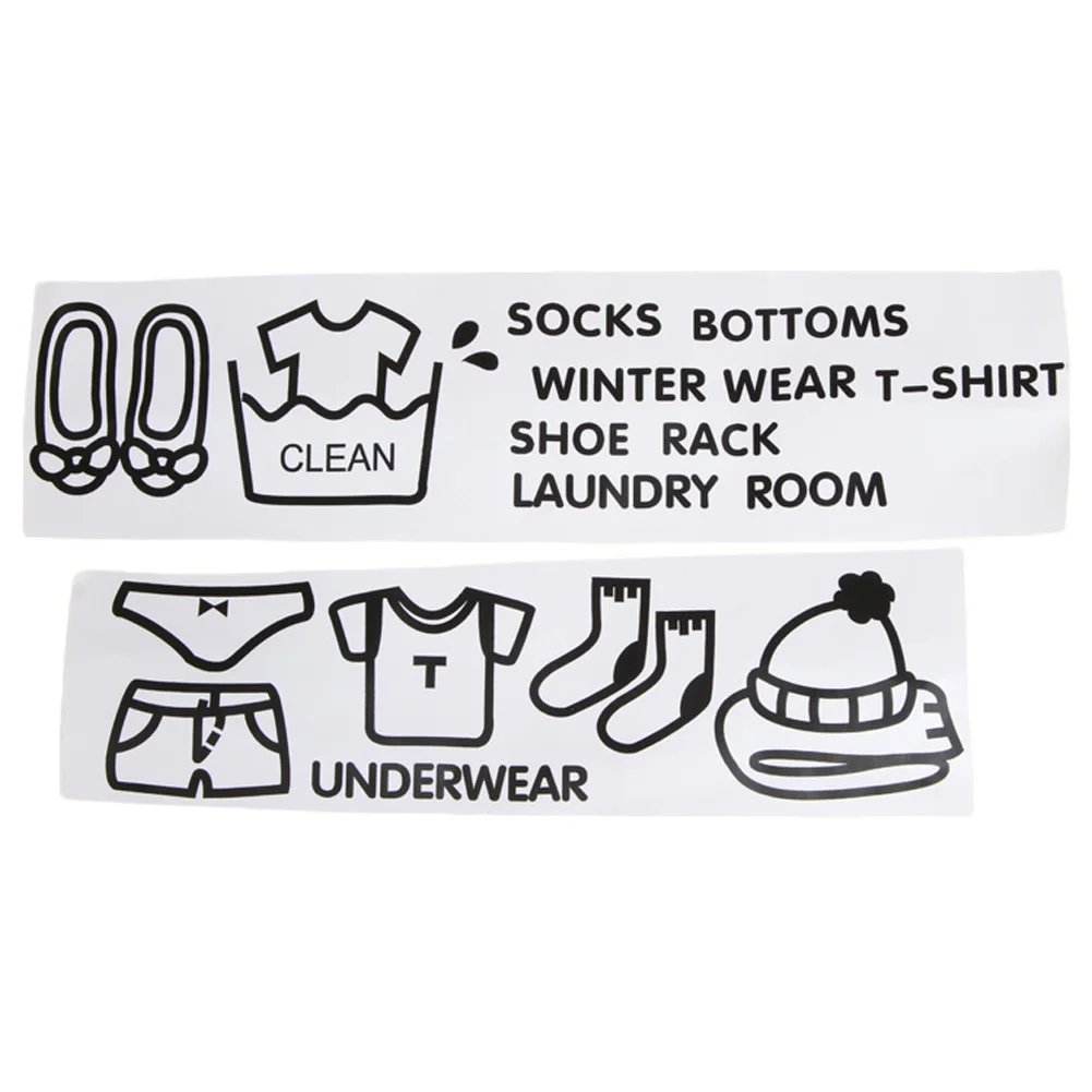 Home Decor! Wardrobe Sort Stickers Home Decor Drawer Clothes Storage